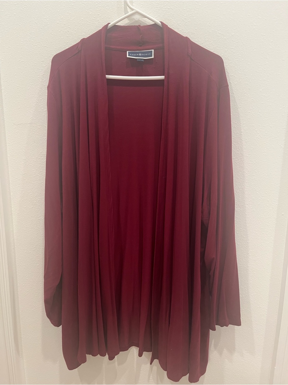 Karen Scott Women’s Burgundy Cardigan Sweater ( 🌺 2 for $25 bundle item)
